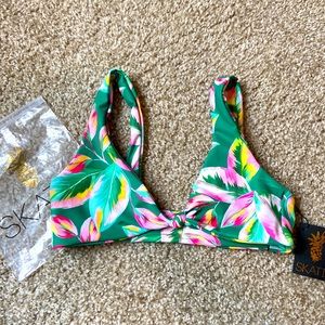 NWT Skatie swim top “Penny” Tortuga print. 2 sizes avail. Also selling bottoms!